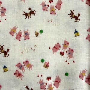 Trèfle by Kokka Fabric - Three Little Pigs